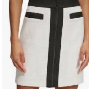 Karl Lagerfeld Cream Mini Pencil Skirt Cocktail